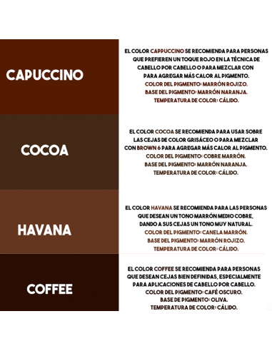 Charme International Pigments for Eyebrowns