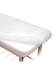 Sábanas Ajustables de Tela Blanca 10 und