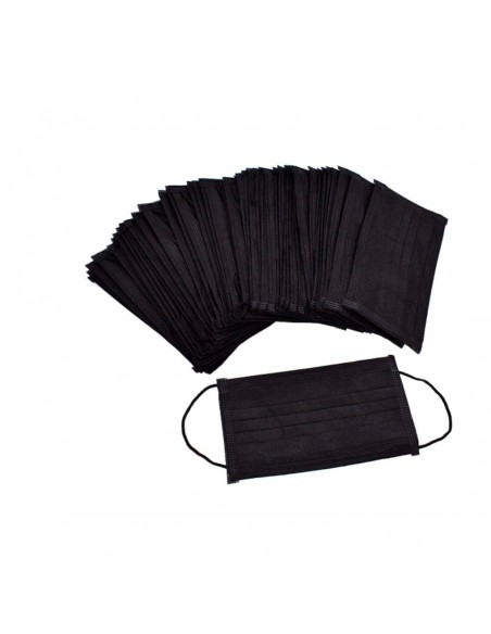 Máscaras de higiene Preto 50 und