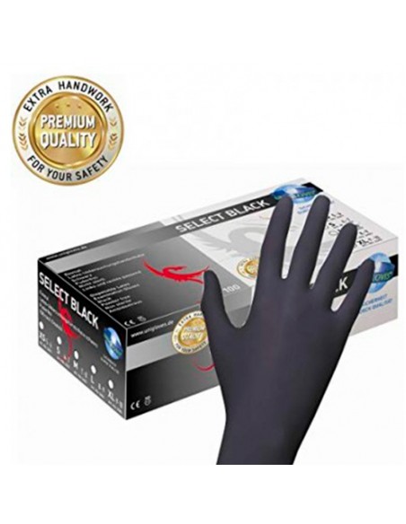 Luvas de Látex Preto Unigloves 100und