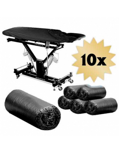 Black Plastic Folhas Ajustáveis Pack 10und