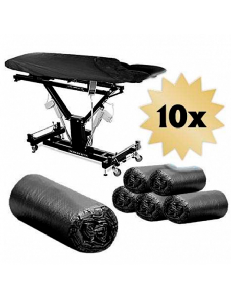 Black Plastic Folhas Ajustáveis Pack 10und