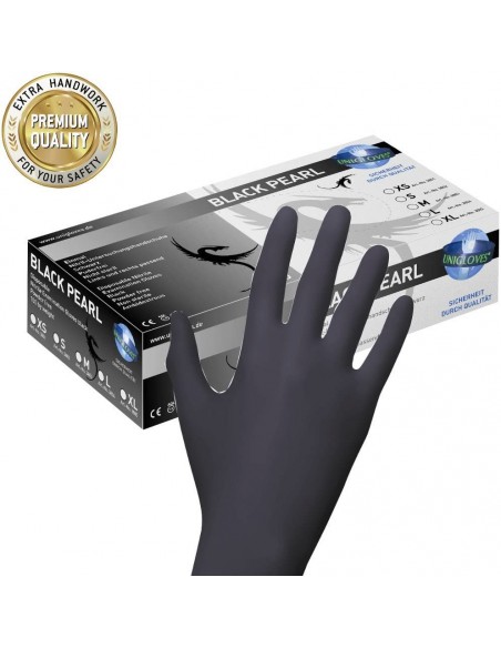 Nitrile Gloves Black PearlUnigloves 100 pcs