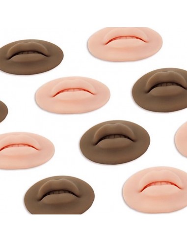 Piel Sintética Labio Silicona 3D