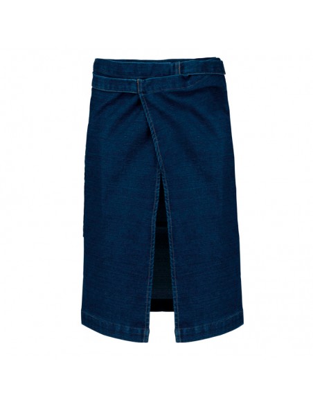 Faldón Largo con Bolsillos Denim