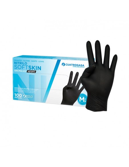 Guantes de Nitrilo Negro Soft/Extreme 100und