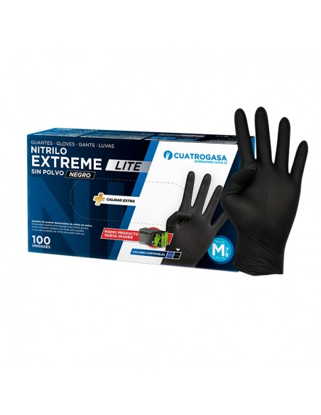 Guantes de Nitrilo Negro Soft/Extreme 100und
