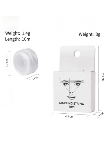 Hilo Diseño Cejas Blanco 10 metros