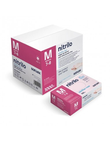 Guante de Nitrilo Nitriflex Rose 100 uds