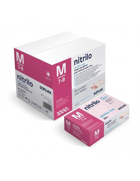 Nitrile Gloves Nitriflex Rose 100 pcs