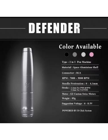Máquina Defender 2 en 1 Matte Silver