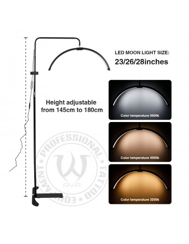 Luz LED Ajustable en Forma de Media Luna