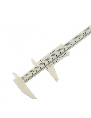 Calibre Plástico Blanco