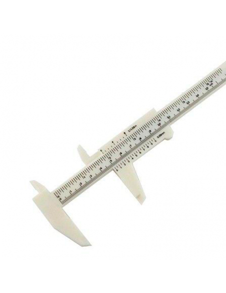 Calibre Plástico Branco