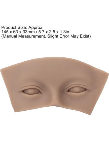Piel Sintética 5D para Prácticas Eyeliner y Cejas