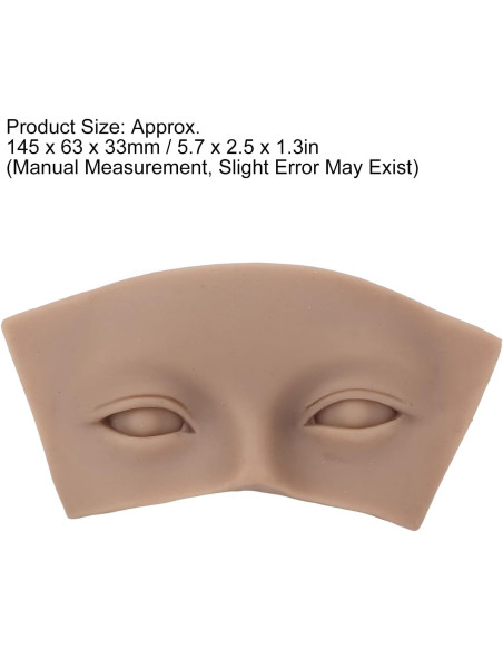 Piel Sintética 5D para Prácticas Eyeliner y Cejas