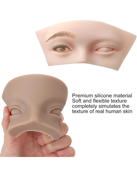 Pele Sintética 5D 5D para praticar o eyeliner e as sobrancelhas