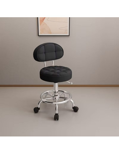 Cadeira profissional com rodas e encosto