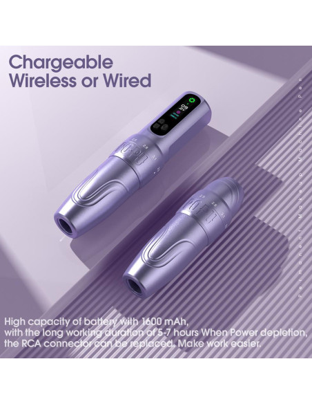 Máquina Inalámbrica Diva Popu Lavender - Stroke Ajustable de 2.0 a 3.5 mm