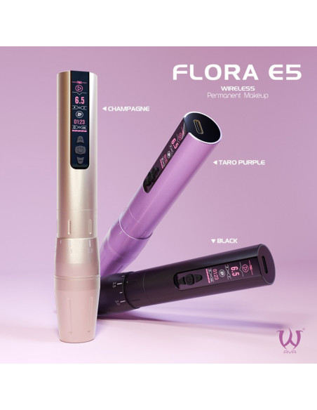 Máquina sem fios AVA Soulnova Flora E5 Taro Purple - Curso ajustável de 2.0 a 2.0 3.2mm