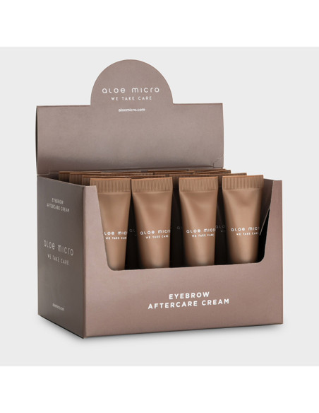 Expositor 16 Eyebrow Aftercare Cream de Aloe Micro 10g