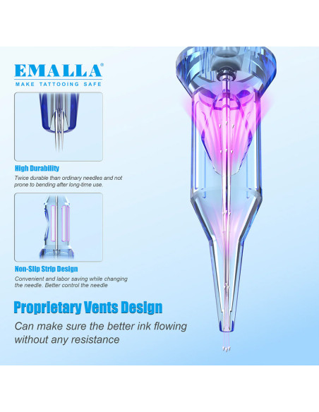 EMALLA ELIOT Round Liner Cartridges 20 pcs